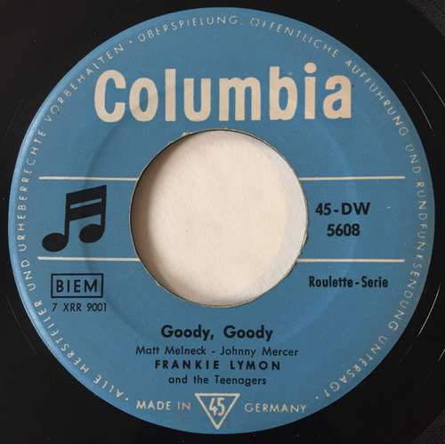 Cover Frankie Lymon And The The Teenagers* / Frankie Lymon - Goody Goody / My Girl (7, Single) Schallplatten Ankauf