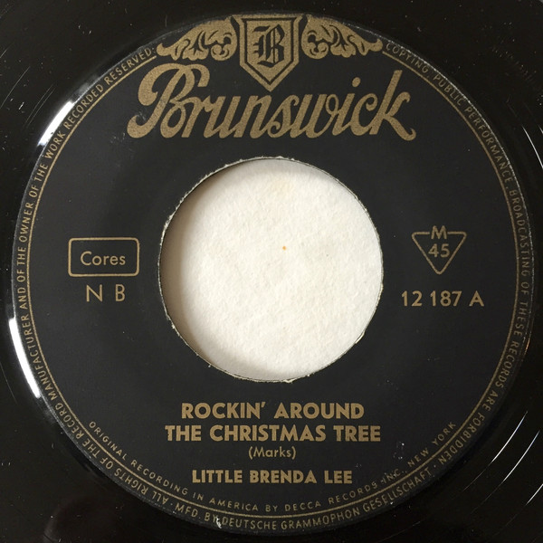 Cover Little Brenda Lee* - Rockin' Around The Christmas Tree / Papa Noel (7, Single) Schallplatten Ankauf