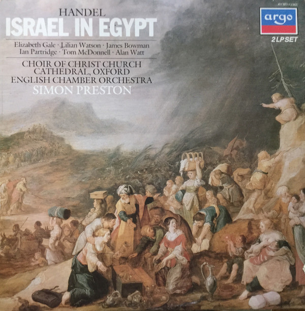 Cover Handel* - Choir Of Christ Church Cathedral · Oxford*, English Chamber Orchestra, Simon Preston - Israel In Egypt (2xLP, RE) Schallplatten Ankauf