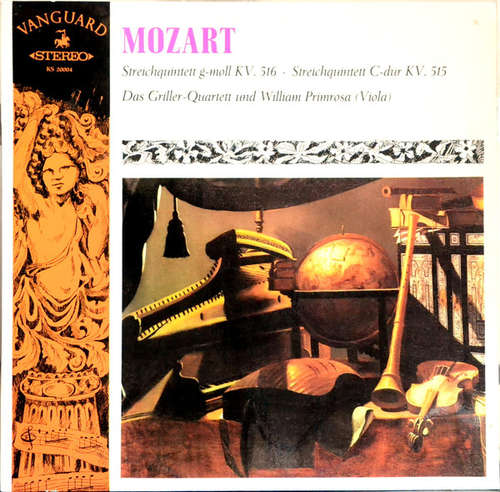Cover Mozart*, The Griller String Quartet With William Primrose - Streichquintetten KV 516, KV 515 (LP, RE) Schallplatten Ankauf