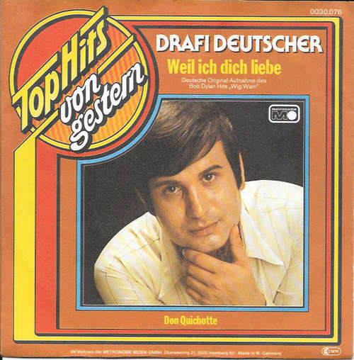 Cover Drafi Deutscher - Weil Ich Dich Liebe (7, RE) Schallplatten Ankauf