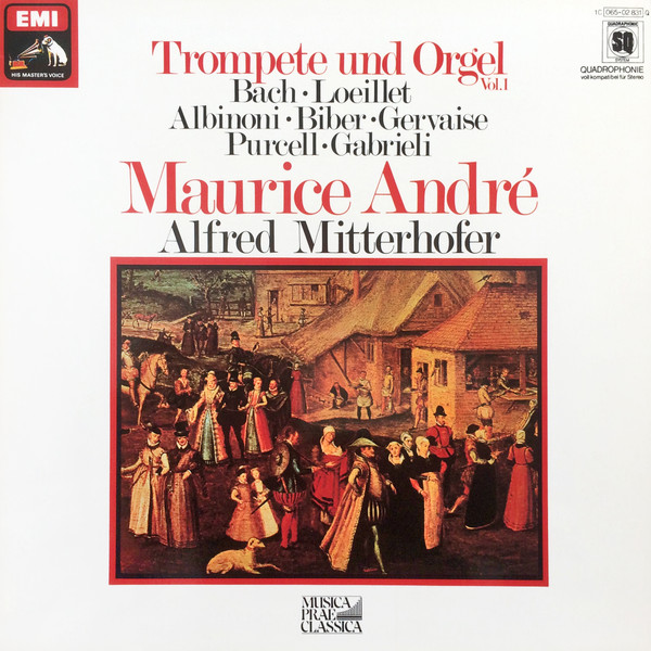 Cover Maurice André, Alfred Mitterhofer - Trompete Und Orgel Vol. 1 (LP, Quad) Schallplatten Ankauf