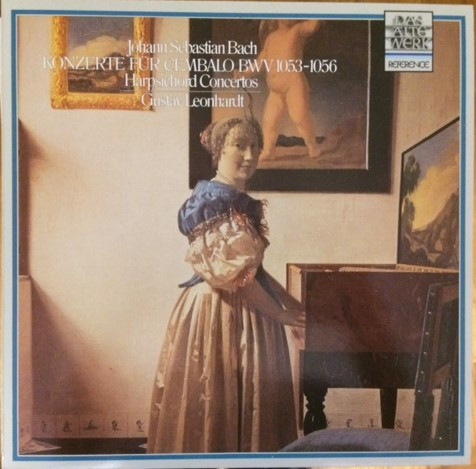 Cover Johann Sebastian Bach, Gustav Leonhardt - Konzerte Fur Cembalo BWV 1053-1056 Harpsichord Concertos (LP, Album) Schallplatten Ankauf