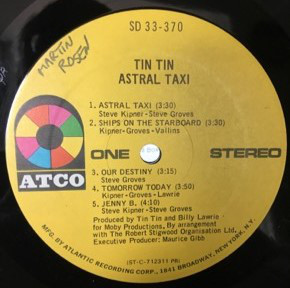 Cover Tin Tin (5) - Astral Taxi (LP, Album, PR ) Schallplatten Ankauf