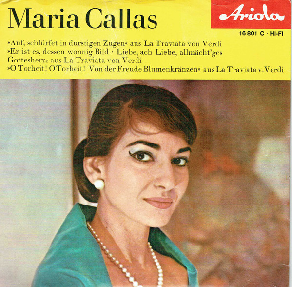 Cover Maria Callas - Italienische Originalaufnahmen  (7, EP) Schallplatten Ankauf