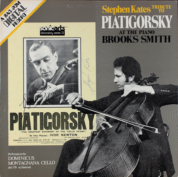 Cover Stephen Kates, Brooks Smith (2) - Tribute To Piatigorsky (LP, Blu) Schallplatten Ankauf
