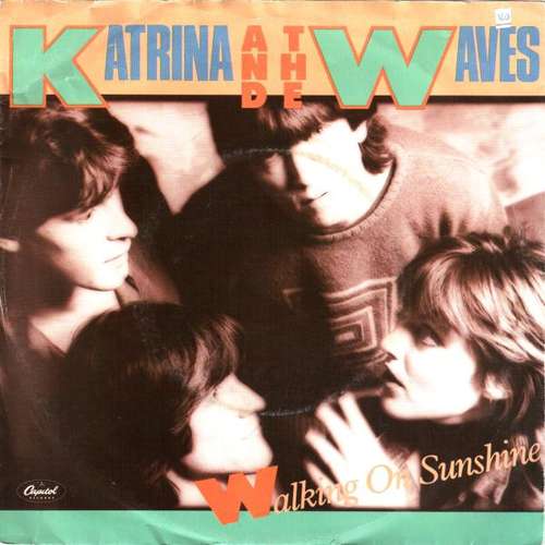 Cover Katrina And The Waves - Walking On Sunshine (7, Single) Schallplatten Ankauf