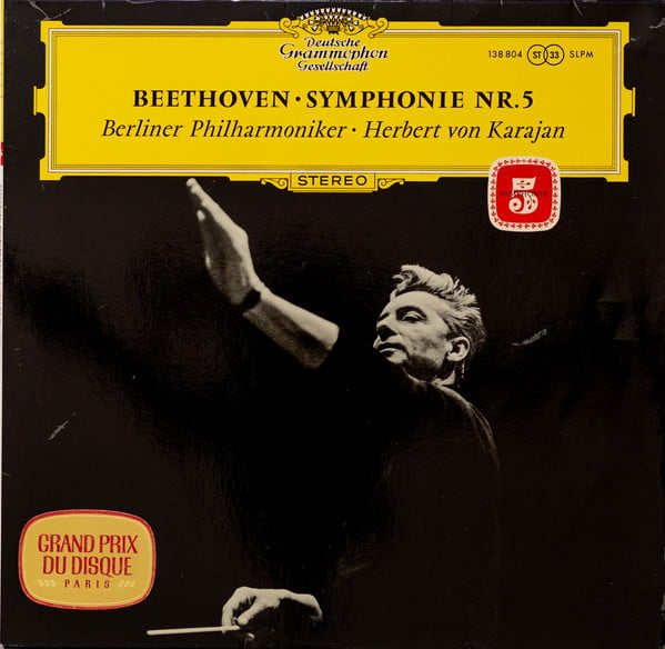 Cover Beethoven* - Berliner Philharmoniker • Herbert von Karajan - Symphonie Nr. 5 (LP, RP) Schallplatten Ankauf