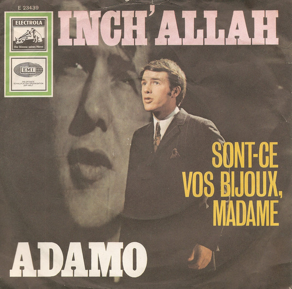 Cover Adamo - Inch' Allah (7, Single) Schallplatten Ankauf