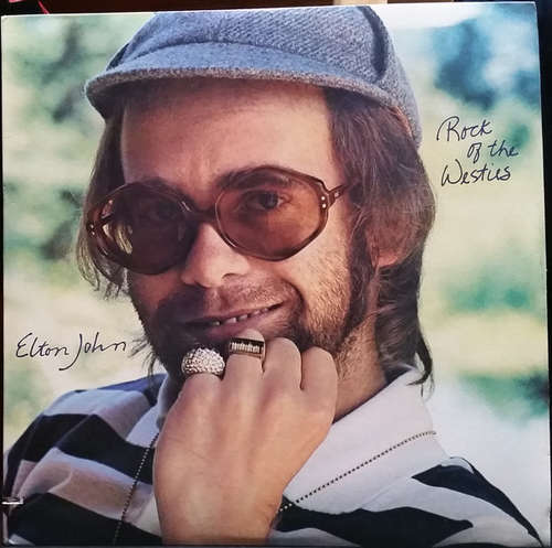 Cover Elton John - Rock Of The Westies (LP, Album, Pin) Schallplatten Ankauf
