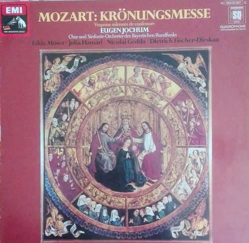 Cover Mozart*, Symphonie-Orchester Des Bayerischen Rundfunks, Eugen Jochum - Krönungsmesse - Vesperae Solennes De Confessore (LP, Album, Quad) Schallplatten Ankauf