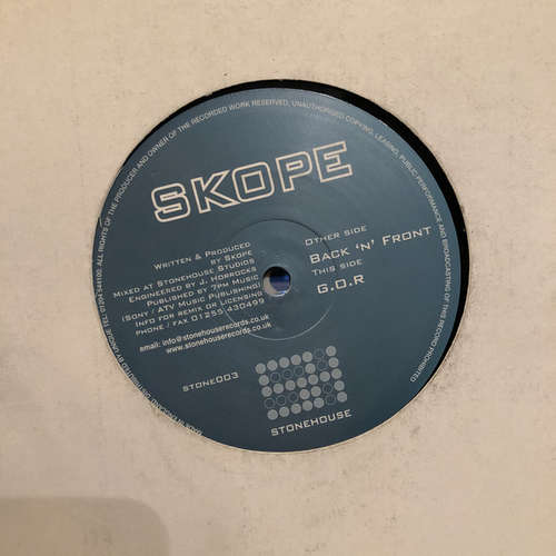 Cover Skope - Back 'N' Front / G.O.R  (12) Schallplatten Ankauf