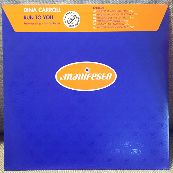 Cover Dina Carroll - Run To You (2x12, Promo) Schallplatten Ankauf