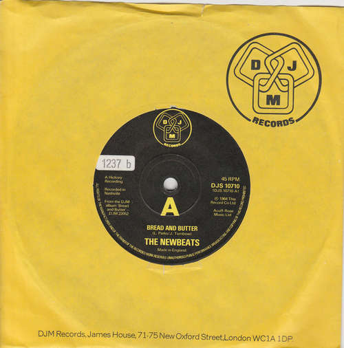Cover The Newbeats - Bread And Butter / Everything's Alright (7, Single) Schallplatten Ankauf