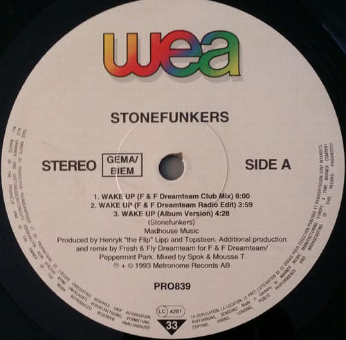 Cover Stonefunkers* - Wake Up (12, Promo) Schallplatten Ankauf