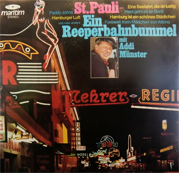 Cover Addi Münster, Hans Roseneckh - St. Pauli - Ein Reeperbahn Bummel (LP) Schallplatten Ankauf