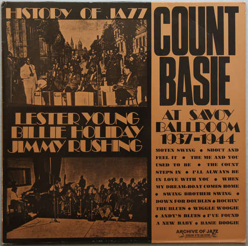 Cover Count Basie With Lester Young, Billie Holiday, Jimmy Rushing - At Savoy Ballroom 1937-1944 (LP, Comp) Schallplatten Ankauf