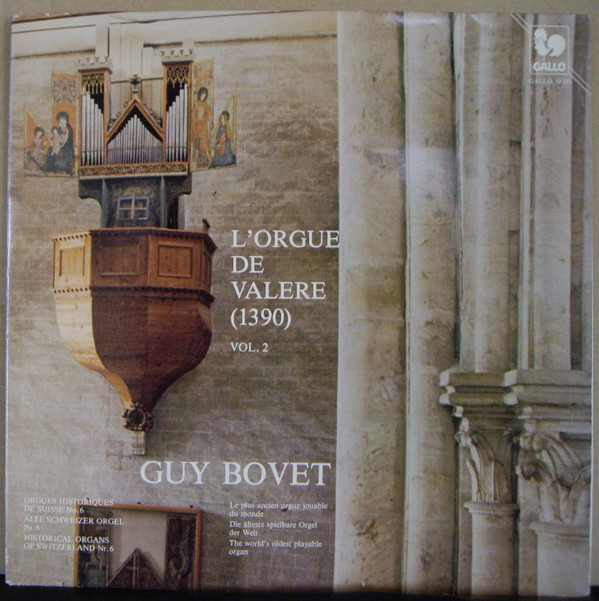 Cover Guy Bovet - L'Orgue De Valere (1390)  Vol. 2 (LP, Album) Schallplatten Ankauf