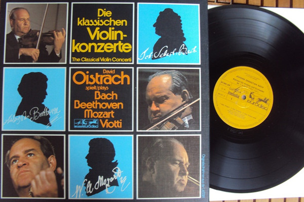 Cover David Oistrach - Die klassischen Violinenkonzerte (3xLP, Comp, Box) Schallplatten Ankauf