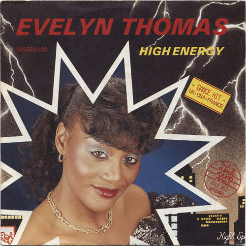 Cover Evelyn Thomas - High Energy (7, Single, M/Print) Schallplatten Ankauf
