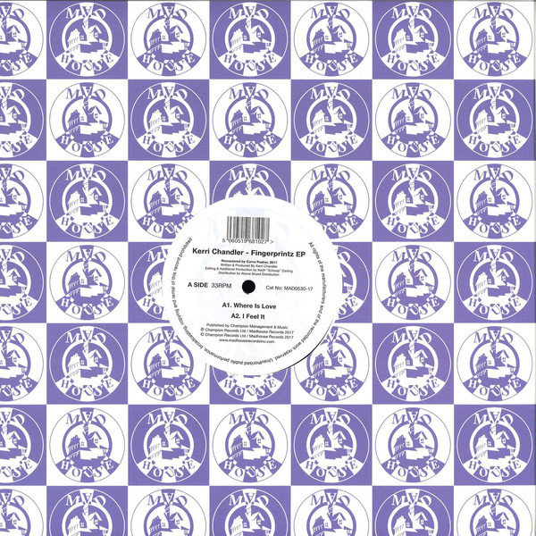 Cover Kerri Chandler - Fingerprintz EP (12, EP, RE, RM) Schallplatten Ankauf