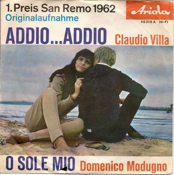 Cover Claudio Villa / Domenico Modugno - 1. Preis San Remo 1962 (7) Schallplatten Ankauf