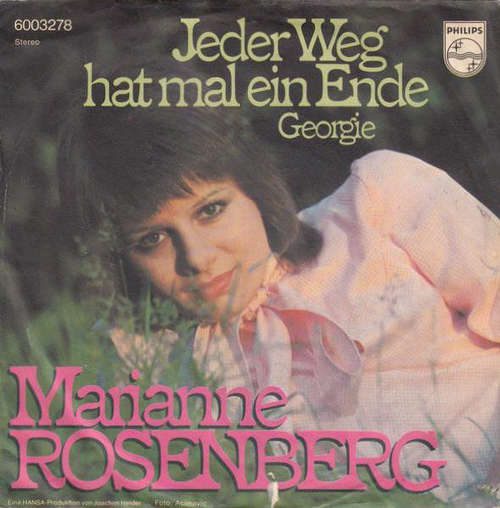 Cover Marianne Rosenberg - Jeder Weg Hat Mal Ein Ende (7, Single) Schallplatten Ankauf