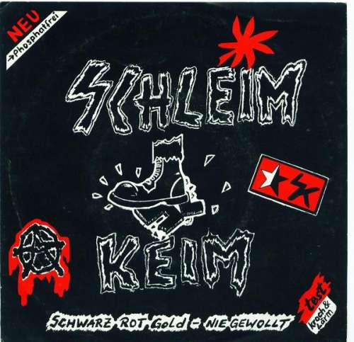 Cover Schleim Keim* - Schwarz Rot Gold - Nie Gewollt (7) Schallplatten Ankauf