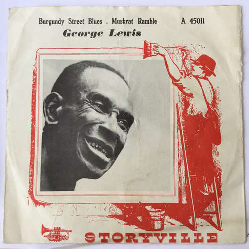 Cover George Lewis Jazz Band* - Burgundy Street Blues / Muskrat Ramble (7) Schallplatten Ankauf