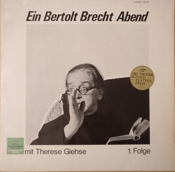 Cover Therese Giehse - Ein Bertolt Brecht Abend Mit Therese Giehse 1. Folge (LP, RE) Schallplatten Ankauf