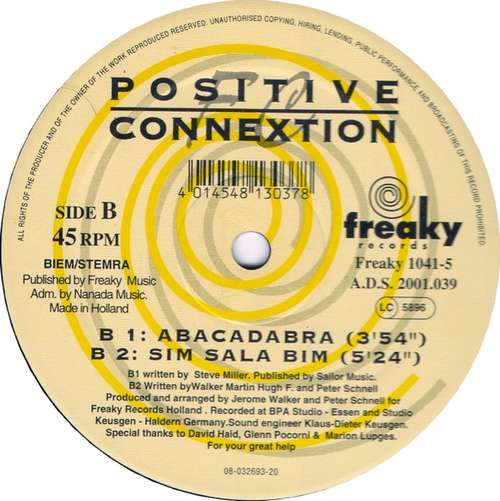 Cover Positive Connextion - Abacadabra (12, Maxi) Schallplatten Ankauf