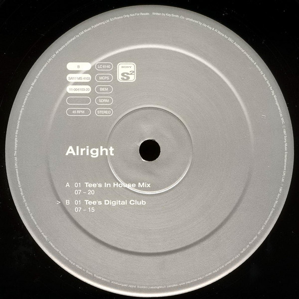 Cover Jamiroquai - Alright (2x12, Promo) Schallplatten Ankauf