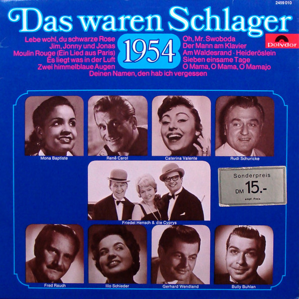 Cover Various - Das Waren Schlager 1954 (LP, Comp) Schallplatten Ankauf