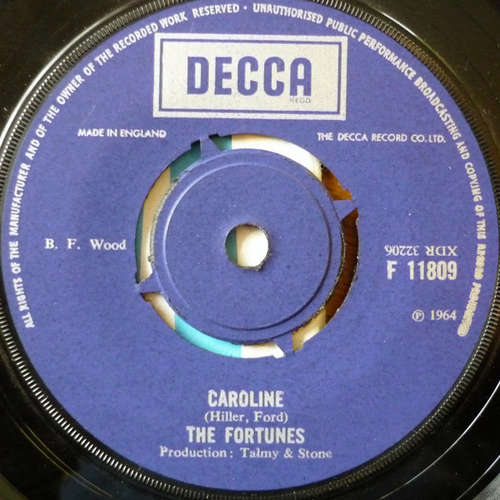 Cover The Fortunes - Caroline (7, Single, RE) Schallplatten Ankauf