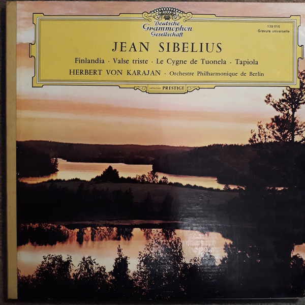Cover Jean Sibelius - Orchestre Philharmonique De Berlin* · Herbert von Karajan - Finlandia - Valse Triste - Le Cygne De Tuonela - Tapiola (LP, Gat) Schallplatten Ankauf