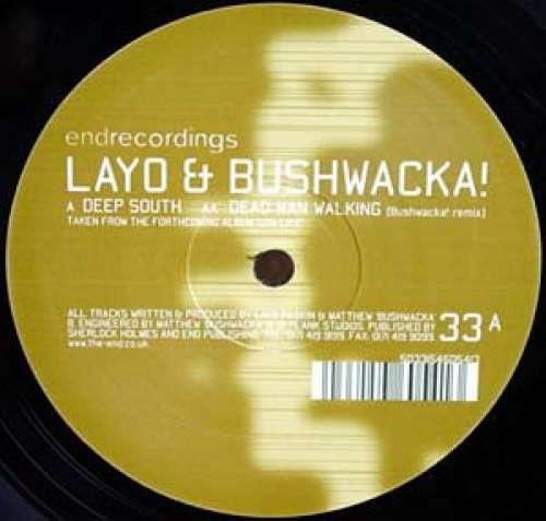 Cover Layo & Bushwacka! - Deep South / Dead Man Walking (Bushwacka! Remix) (12) Schallplatten Ankauf
