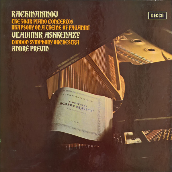 Cover Rachmaninov* / Vladimir Ashkenazy, London Symphony Orchestra*, André Previn - The Four Piano Concertos / Rhapsody On A Theme Of Paganini (3xLP + Box) Schallplatten Ankauf