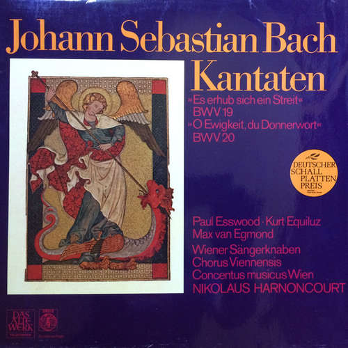 Cover Johann Sebastian Bach - Kantaten / Es Erhub Sich Ein Streit BWV 19 - Oh Ewigkeit, Du Donnerwort BWV 20 (LP, Album) Schallplatten Ankauf
