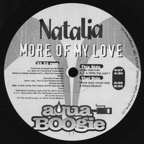 Cover Natalia (2) - More Of My Love (12) Schallplatten Ankauf