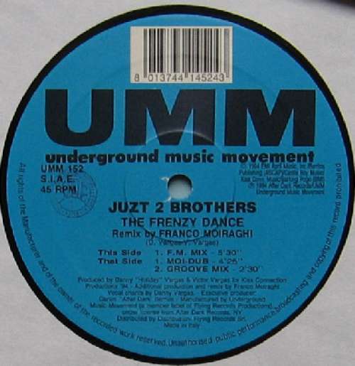 Cover Juzt 2 Brothers - The Frenzy Dance (12) Schallplatten Ankauf