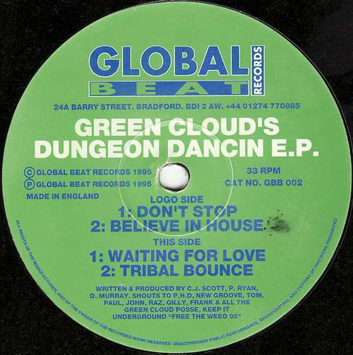 Cover Green Cloud - Dungeon Dancin E.P. (12, EP) Schallplatten Ankauf