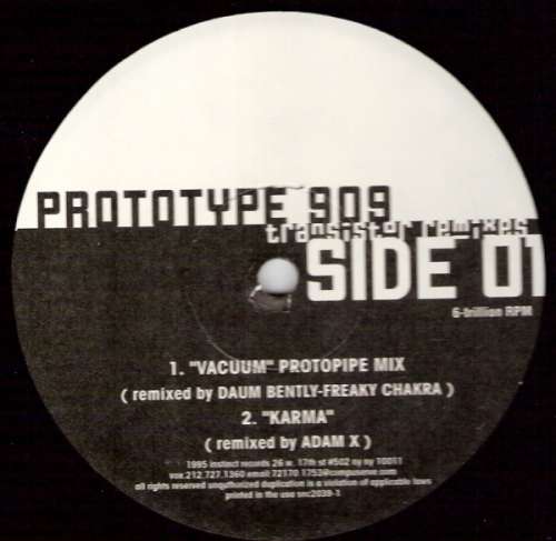 Cover Prototype 909 - Transistor (Remixes) (12, EP) Schallplatten Ankauf