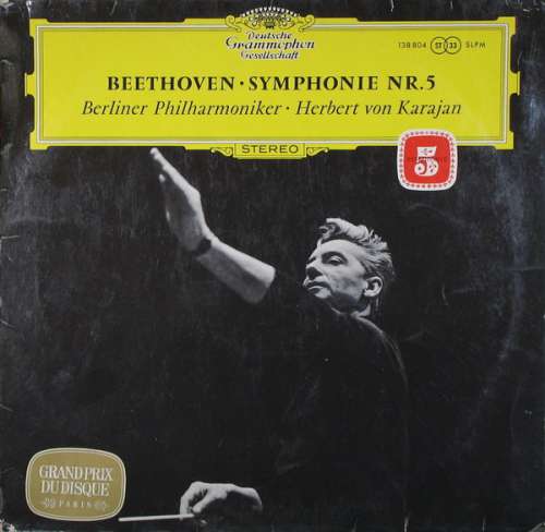 Cover Beethoven* - Berliner Philharmoniker • Herbert von Karajan - Symphonie Nr.5 (LP, RP) Schallplatten Ankauf