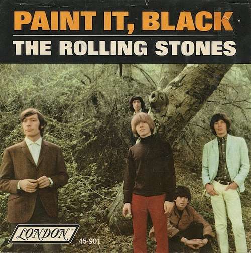 Cover The Rolling Stones - Paint It, Black (7, Single, Bes) Schallplatten Ankauf