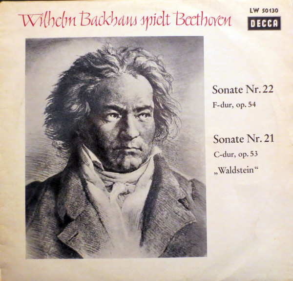 Cover Wilhelm Backhaus Spielt Beethoven* - Sonate Nr. 22 / Sonate Nr. 21 (10, Mono) Schallplatten Ankauf