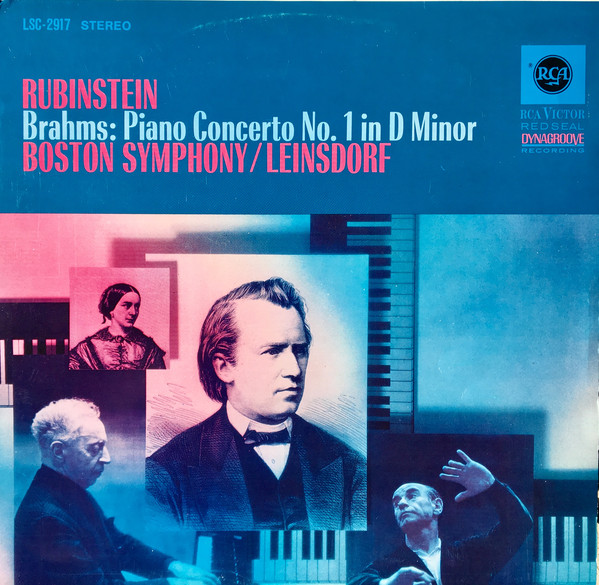 Cover Arthur Rubinstein, Boston Symphony Orchestra, Erich Leinsdorf, Johannes Brahms - Brahms: Piano Concerto No. 1 In D Minor, Op. 15 (LP) Schallplatten Ankauf