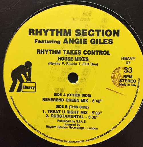 Cover Rhythm Section (2) - Rhythm Takes Control (House Mixes) (12) Schallplatten Ankauf