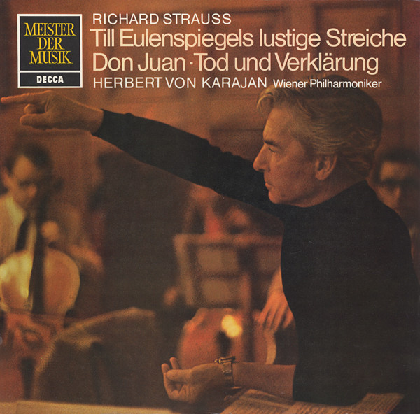 Cover Richard Strauss, Herbert von Karajan, Wiener Philharmoniker - Till Eulenspiegels Lustige Streiche ⋅ Don Juan ⋅ Tod Und Verklärung (LP, Comp) Schallplatten Ankauf