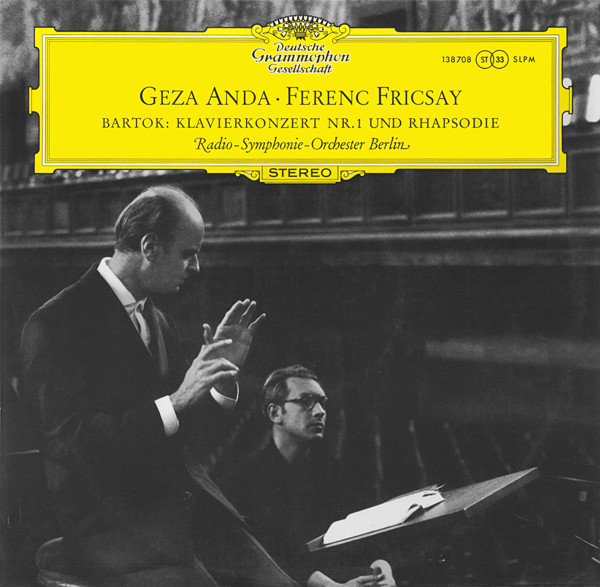 Cover Geza Anda* ∙ Ferenc Fricsay, Bartok*, Radio-Symphonie-Orchester Berlin - Klavierkonzert Nr. 1 Und Rhapsodie (LP, RE) Schallplatten Ankauf