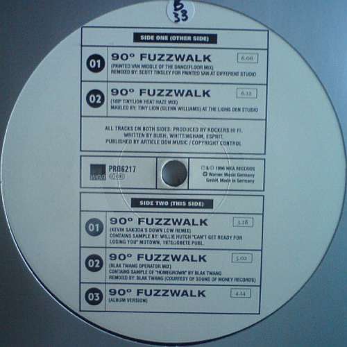 Cover Rockers Hi-Fi - 90º Fuzzwalk (12, Promo) Schallplatten Ankauf